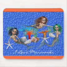 Sjöjungfruar Mousepad Musmattor