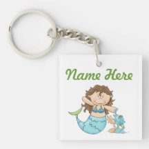 Sjöjungfrupersonlig Keychain