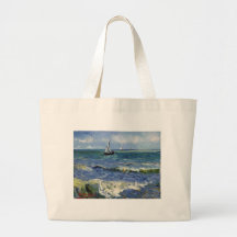 Sjölandskap på Saintes Maries - Vincent Van Gogh Tote Bag