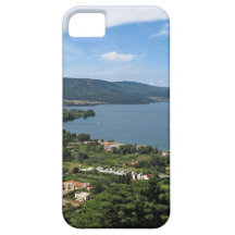 Sjön panorama- Bracciano beskådar iPhone 5 Case-Mate Skal