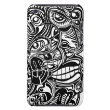 SJUK KONST 2 ANSIKTET Case-Mate iPod TOUCH FODRAL