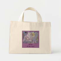 Sjuksköterska av året! gåvasjukvården tilldelar bl tote bags