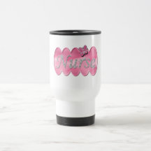 Sjuksköterska med fjärilen kaffe mugg