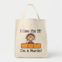 Sjuksköterskan kan jag fixa det T-tröja och gåvor Tote Bags