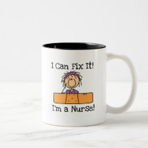 Sjuksköterskan kan jag fixa det T-tröja och gåvor Kaffe Mugg