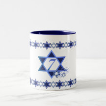 Sjunde dag av den Hanukkah muggen