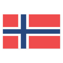 Sjunka av Norge Rektangelformat Klistermärke