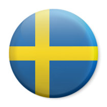 Sjunka av Sverige Kylskåpsnagnet