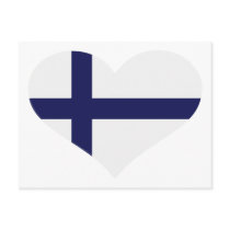 Sjunka finland hjärta vykort