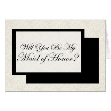 Ska dig var min maid of honor? kort