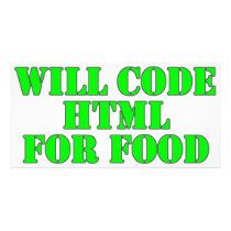 Ska kodifiera HTML för mat fotokort