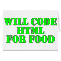 Ska kodifiera HTML för mat kort