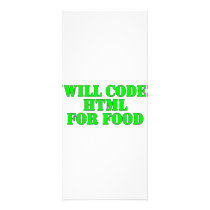 Ska kodifiera HTML för mat ställkort