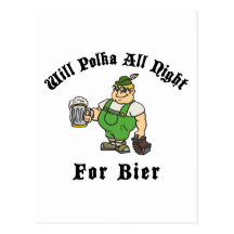 Ska Polka all natt för BierT-tröjagåva Vykort