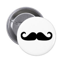 Skägg - mustasch knappar