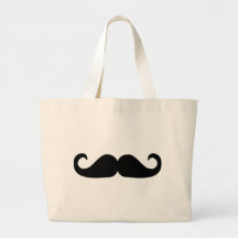 Skägg - mustasch tote bags