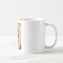 Skäggig planetlogotyp kaffe koppar