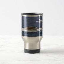 Skäggigt försegla kaffe kopp