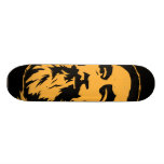 Skäggigt Saddam Hussein porträtt Skate Boards