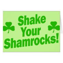 Skaka dina Shamrocks! Hälsnings Kort