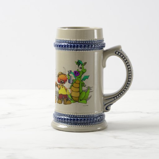 Skål!  (vänner) kaffe muggar