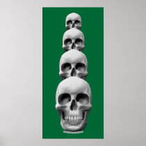 Skallar - lodlinje print