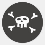 Skalle för tecknad för vit för piratfödelsedagsfes