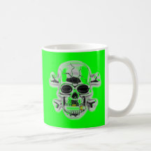 skalle kaffe mugg