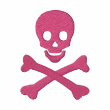 Skalle och Crossbones Broderad Munkjacka