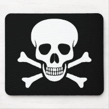 Skalle och Crossbones Mousepad Mus Matta