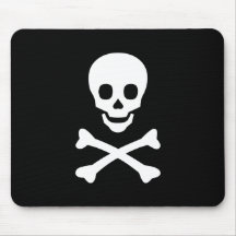 Skalle och Crossbones Mus Matta