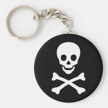 Skalle och Crossbones Nyckelring