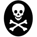 Skalle och Crossbones Photo Cutouts