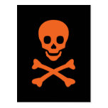 Skalle och Crossbones Vykort