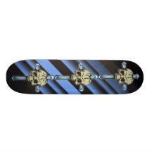 Skalle och korSkateboard