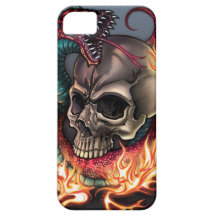 Skalle + Orm iPhone 5 Fodraler