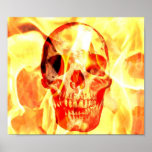 Skallen flammar in posters