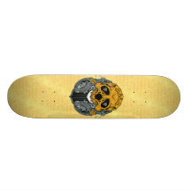 Skallen skyddar skateboarden