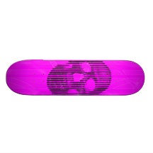 Skallen stiger ombord rosa deco skate board