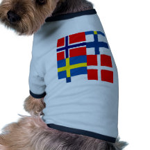 Skandinavet sjunker kvartett hund tee