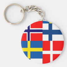 Skandinavet sjunker kvartett nyckelringar