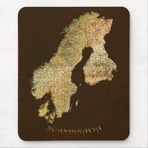 SKANDINAVISK KARTA Mousepad Mus Matta