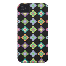 Skandinaviskt fodral för blommönsteriPhone 4/4s iPhone 4 Skydd