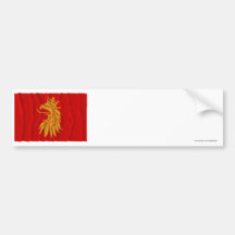 Skåne län som vinkar flagga bildekal