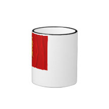 Skåne län som vinkar flagga kaffe mugg