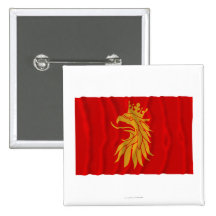 Skåne län som vinkar flagga knapp med nål
