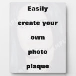 Skapa lätt din photoplaque tar bort den stora text foto plack