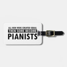 Skapad lika pianistdesign luggage tag