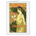 Skåpbil Houtens Kakao en Chocolade 1899 Hälsnings Kort