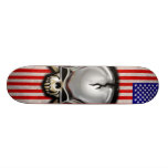 Skateboard för amerikanskalleflagga